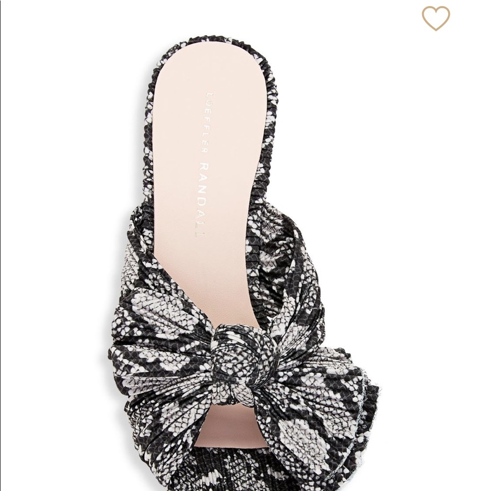 Loeffler Randall Snakeskin Print Mules. NWT - Picture 4 of 5